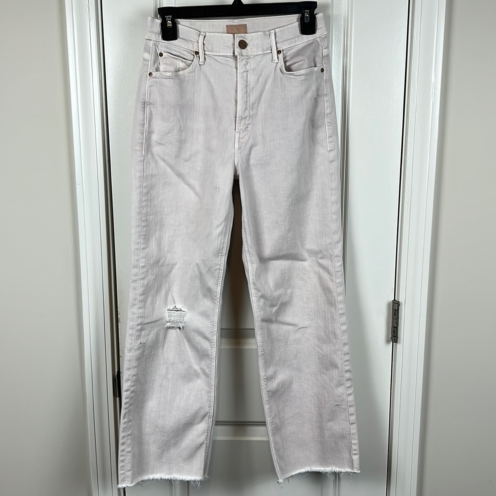 Mother maverick fray jeans